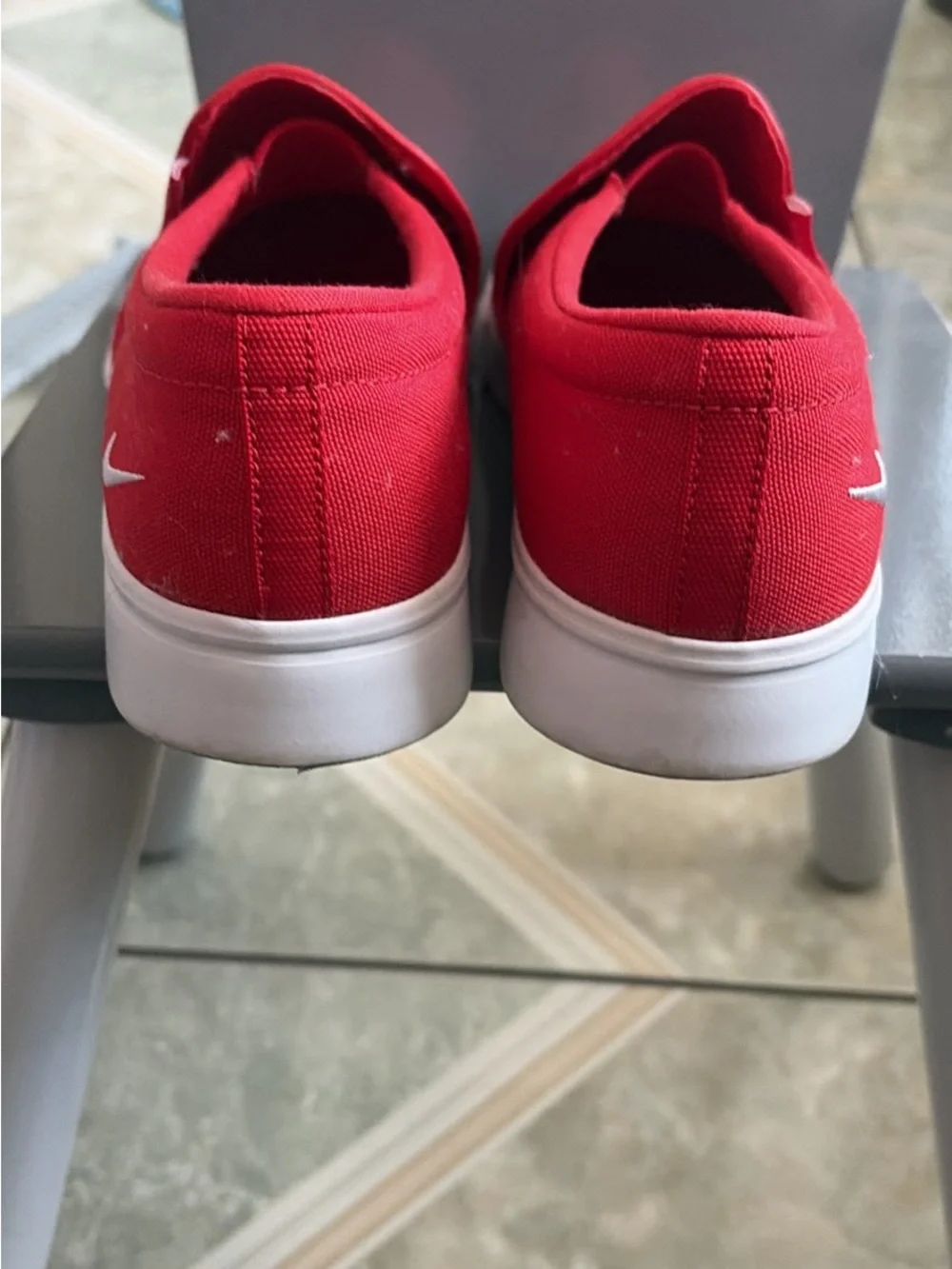 Nike Red Shoe Inner Collar with Size Label